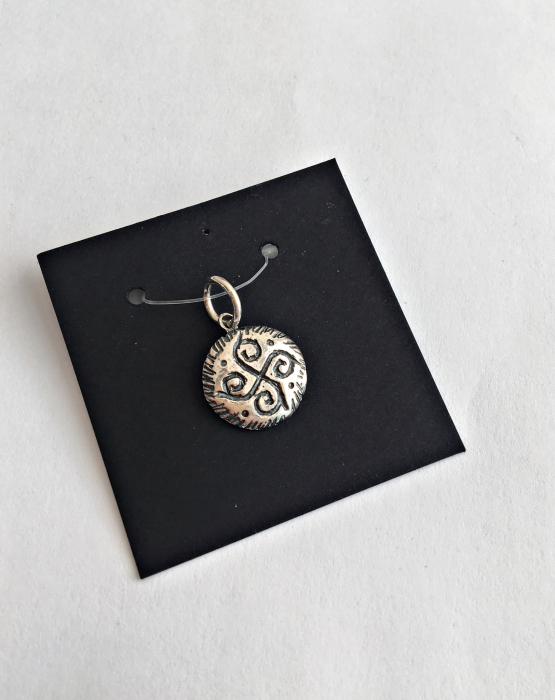 Silver pendant &quot;Grass snake&quot;